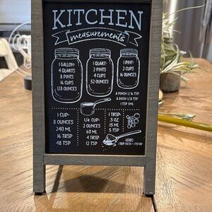 Kirklands Rustic Black Kitchen Chalkboard
